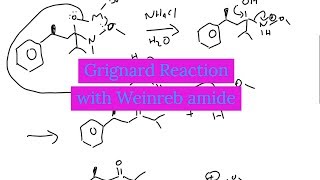 Grignard reagent reaction with Weinreb amide [upl. by Ertsevlis687]