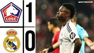 LOSC Lille vs Real Madrid 10 Highlights  Jonathan David Penalty Goal  UEFA Champions League 2024 [upl. by Sinnek]