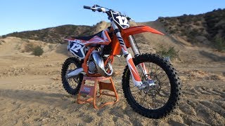 First Ride 2018 KTM 125SX 2 Stroke  Motocross Action Magazine [upl. by Scevo]