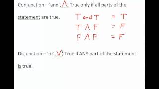 013 Geometry  for lesson 22 Conjunction and Disjunction [upl. by Nylasor]