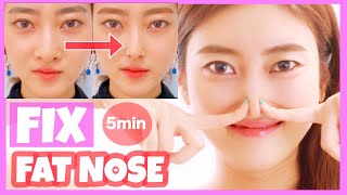 Get High Sharp Beautiful Nose with This Massage  Slim Down Reshape Your Fat Nose [upl. by Luigi]