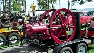 Hit n Miss Engine at 2016 LaGrange Engine Club Show Wellington Ohio [upl. by Meghan]