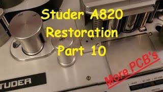 Studer A820 2quot Multitrack Restoration  Part 10 [upl. by Giles]