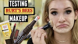 TESTING BURTS BEES MAKEUP Is it Any Good  WORTH IT or TOSS IT [upl. by Bannerman]