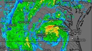 Tropical Storm Ophelia in Central Virginia September 23rd 2023 [upl. by Jim]