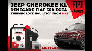 How To Program And Connect Jeep Cherokee 2015 Universal ESL ELV Steering Lock Emulator [upl. by Ocinom]