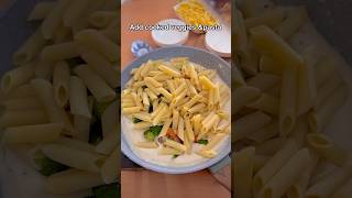 5 mins Easy recipe white sauce Pasta pasta shorts m4foodie viralvideo [upl. by Jonina]