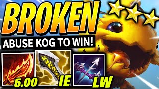 ABUSE THIS KOG for FREE WINS in TFT SET 12  RANKED Best Comps  TFT Patch 1415  Teamfight Tactics [upl. by Spiegelman757]