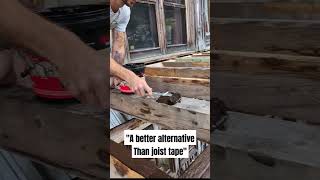 I dont like joist tape but I love this product diy contractor construction deck [upl. by Maril]