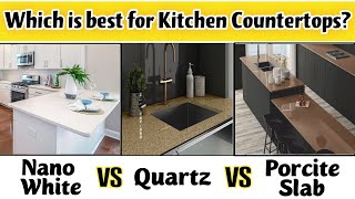 Best Kitchen Countertops  White Kitchen Countertops India  Nano White Kitchen Countertop [upl. by Procto]