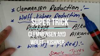 simple trick and tips on wolffkishner and clemmensen reduction [upl. by Ynnelg]