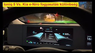 Niro vs Ioniq5⚡ fogyasztás⛽ teszt 🤪 [upl. by Alyahc]