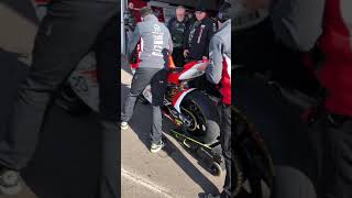 Domi 77 Start WarmUP MVAgusta 2019 Engine 3 Zylinder Triumph [upl. by Haissi]