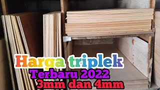 harga triplek terbaru 2022 ukuran 3 mm dan 4 mm [upl. by Sandy]