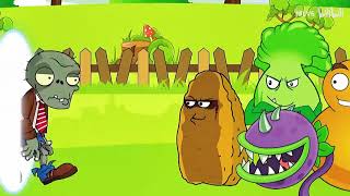 Plants vs Zombies funny animation Little zombies actually eat garlic to avoid nut attacks [upl. by Sabelle770]