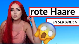 rote Haare oder amazon Perücke🔥  Ich teste rote 💕 40€ K´RYSSMA Perücke [upl. by Corly359]