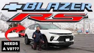 2023 Chevy Blazer RS Does The Blazer Need A More Powerful Engine [upl. by Einafets]