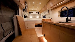 Camper Van Tour  quotNuchquot 2024 AWD Transit Custom Build [upl. by Barbi]