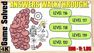 Brain Test Tricky Puzzles  Level 116 117 118 119 120 Answers Walkthrough ENG [upl. by Neetsyrk]