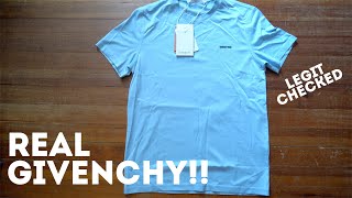 LEGIT GIVENCHY SHIRT  How to tell  checking out this subtle logo tee [upl. by Gorski]