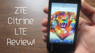 ZTE Citrine LTE Review TracFone [upl. by Enilemme]