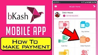 bKash Mobile App How to Make bKash Merchant Payment from bKash App in Bangla [upl. by Nagrom]