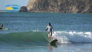 Beautiful Playa Garza Nosara Costa Rica  Corky Carrolls Surf School [upl. by Yar]