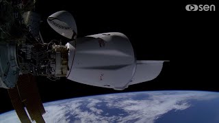 LIVE SpaceXs Dragon demonstrates ISS reboost filmed from our 4K cameras on the Space Station [upl. by Tillio]