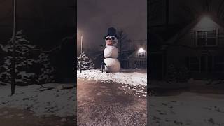 Frosty wants to play ☃️ snowman horror cursed creepy christmas winter [upl. by Westbrook]