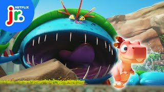 GIANT Sea Crab Attack 🦀 Bad Dinosaurs  Netflix Jr [upl. by Surad]