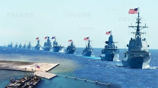 US Philippines Begins Combat Drills Amid Tensions to seize an island in the South China Sea [upl. by Burtie]