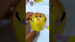 Worms in the Apple Needs fruit surgery to remove the worms Jidoodle shorts fruitsurgery [upl. by Anirak]