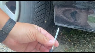 Easy tire repair for screwnail punctures amp ave [upl. by Viki]