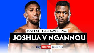 POSTFIGHT PRESS CONFERENCE  Anthony Joshua vs Francis Ngannou [upl. by Jarrid952]