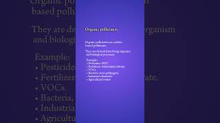 Organic and Inorganic Pollutants UrduHindi Concepts of Botany inorganicpollutants pollutants [upl. by Basile]