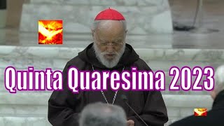 Quinta Predica di Quaresima 2023 con il Card Cantalamessa  Contributo al Sinodo [upl. by Eiramnerual]