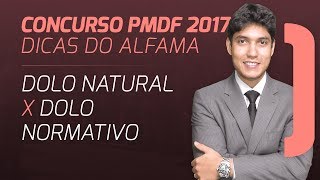 Concurso PMDF 2017 Dolo Natural e Dolo Normativo [upl. by Ardnak]