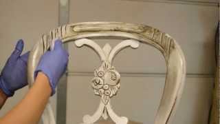 How to antique furniture Distress Stain [upl. by Winifield]