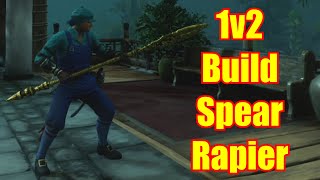 Epic Build 1v2 Battle with Spear and Rapier – New World Aeternum PvP Highlights [upl. by Nehtanoj947]