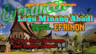 Lagu Minang Legendaris Efrinon [upl. by Wons]