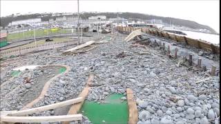 Westward ho big tides aerial movie [upl. by Ariaz265]