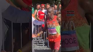 Eliud Kipchoge will not finish the olympic marathon paris2024 jo olympique run running nike [upl. by Arracat]