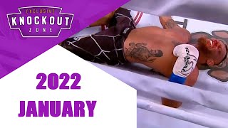 Boxing Knockouts  January 2022 knockoutzone [upl. by Amalburga]