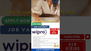 Apply now wipro job trending [upl. by Scopp]