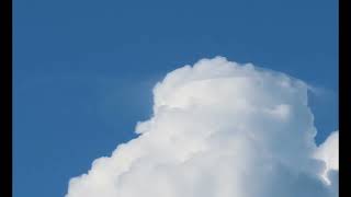 Watch how the growing cumulus overtakes a Pileus Cloud [upl. by Joline]