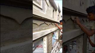 New Wall Corner Plaster Design 😲👌shortvideo construction plaster [upl. by Manus]