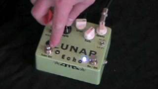 Lunar Echo by DMB Pedals Pt2 Tape mode and take off switch [upl. by Ramed]