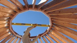 Incredible Fastest Yurt House Construction Method Amazing Intelligent Wooden House Building Process [upl. by Acimahs967]