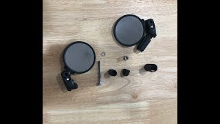 How to Assemble Hafny Bar End Bike Mirror FR03FR04FR05FR08 [upl. by Salem265]