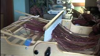 Warping a rigid heddle loom video [upl. by Orion]